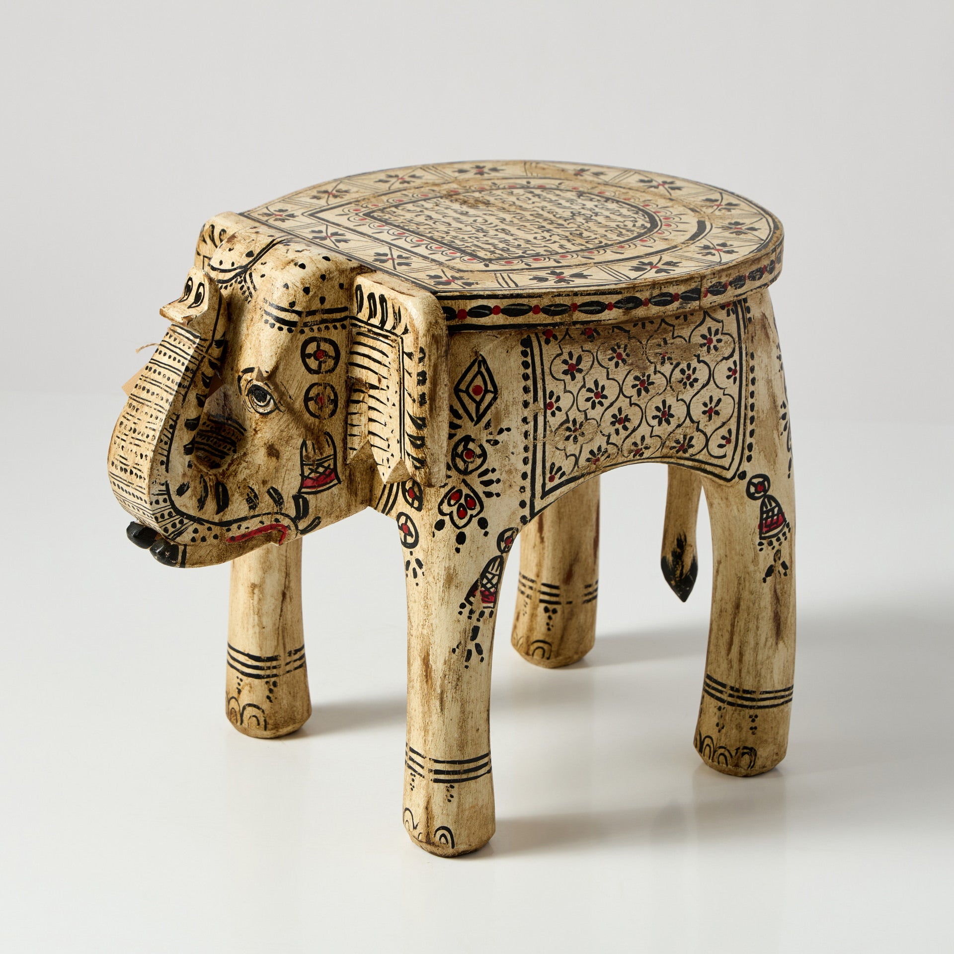 Scaun Decorativ Elefant Pictat