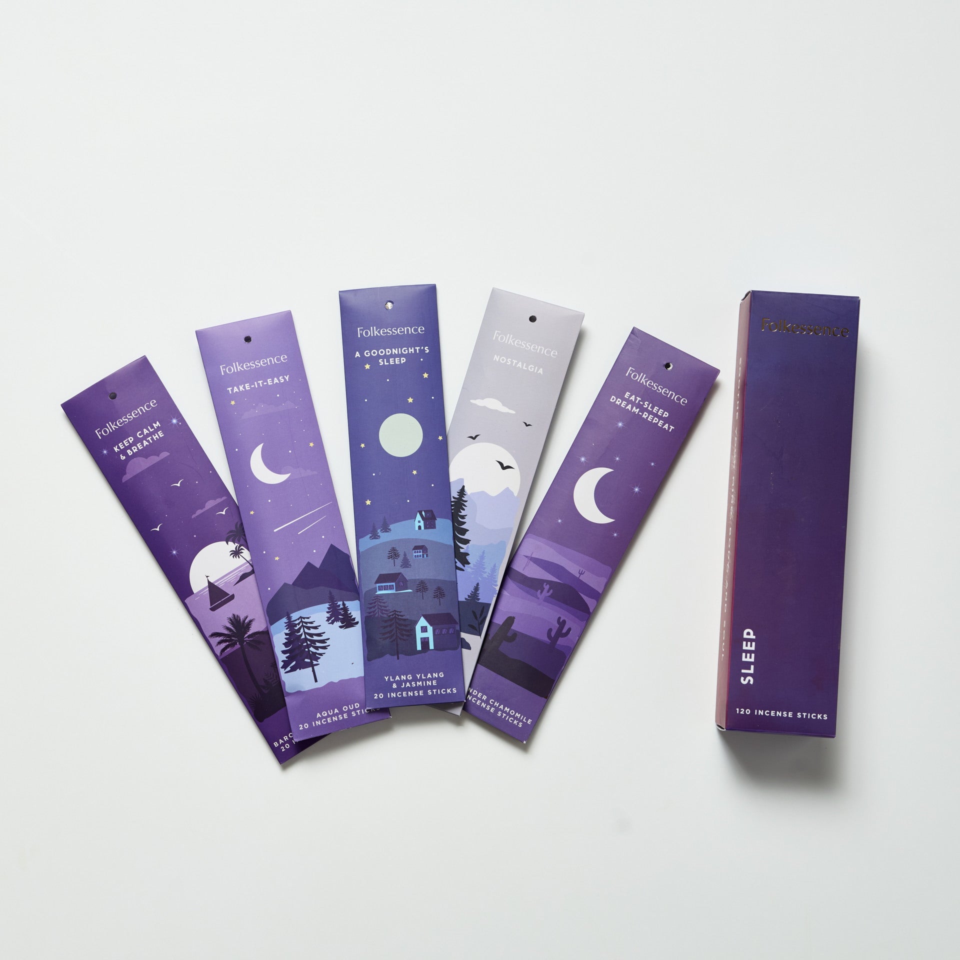 Betisoare parfumate Folkessence Sleep- mix pentru somn linistit