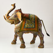 Decoratiune Elefant din Metal Pictat