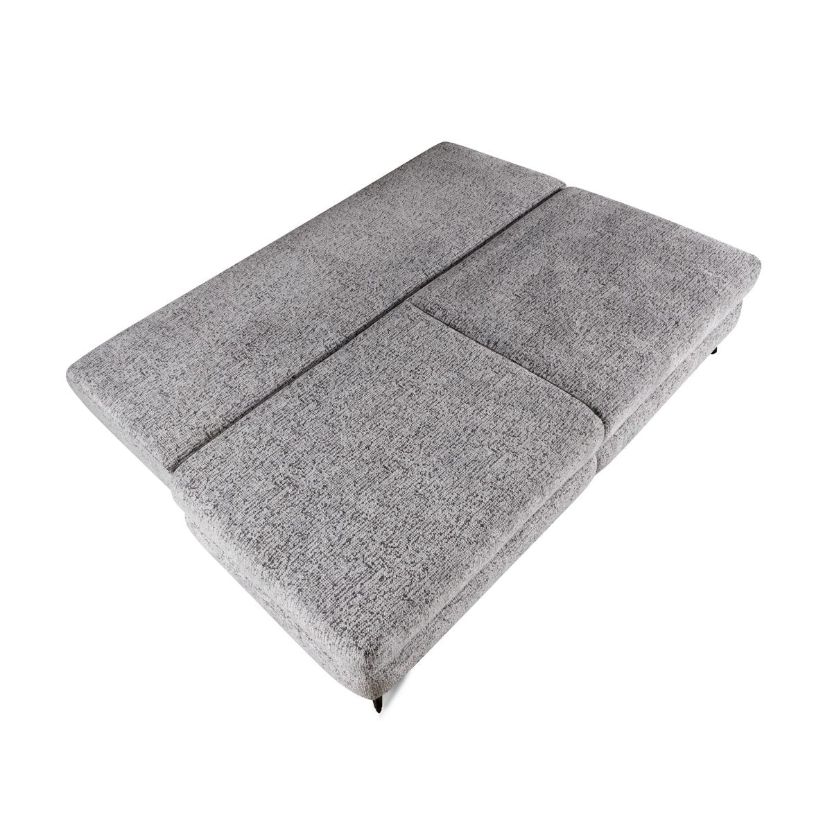 MODULAR HARMONY Canapea extensibila din textil gri cu lada depozitare