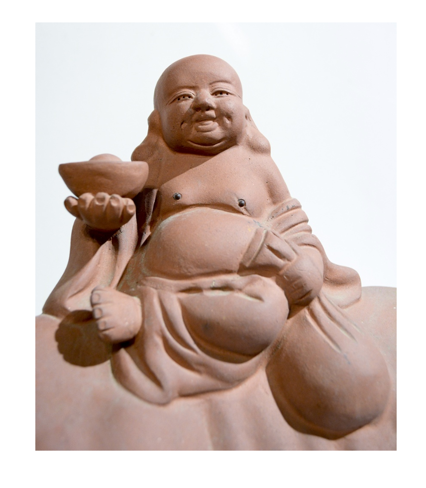 Statueta Buddha Razand pe Bivol