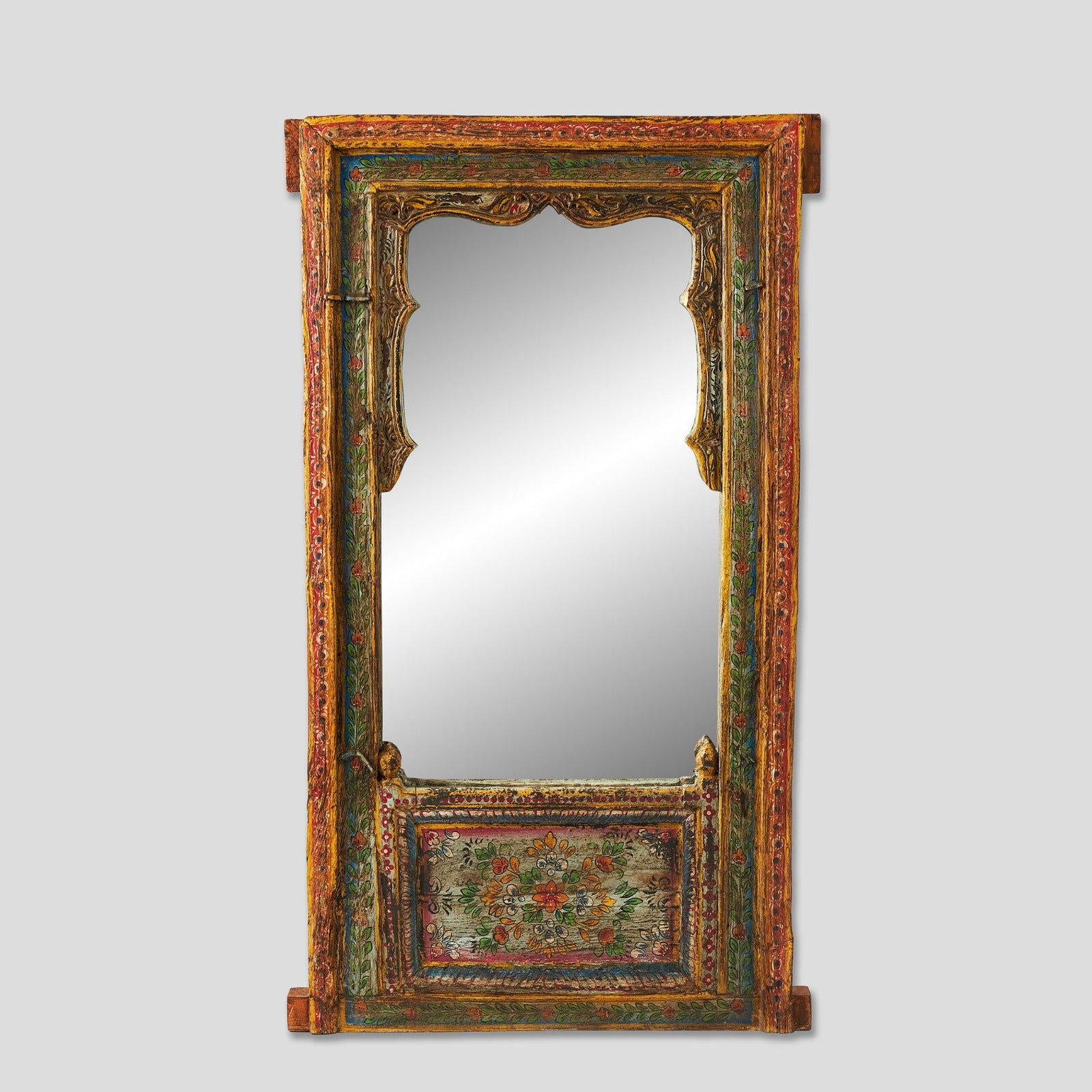 Oglinda cu Rama de Lemn Pictat