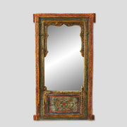 Oglinda cu Rama de Lemn Pictat